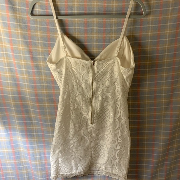 white lace short dress - Picture 3 of 3